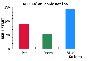 rgb background color #59368F mixer