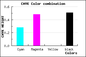 #59407C color CMYK mixer