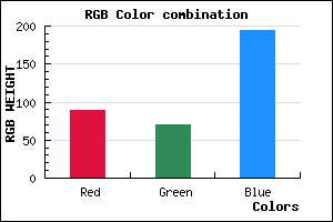 rgb background color #5946C2 mixer