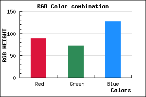 rgb background color #59487F mixer