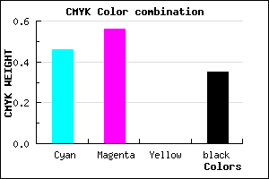 #5948A5 color CMYK mixer