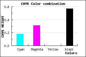 #594B6D color CMYK mixer