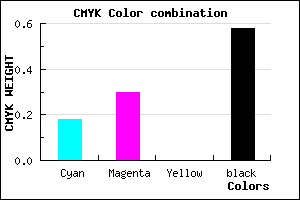 #594C6C color CMYK mixer
