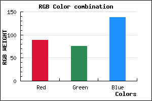 rgb background color #594C8A mixer