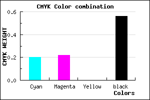 #59576F color CMYK mixer