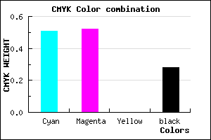 #5957B7 color CMYK mixer