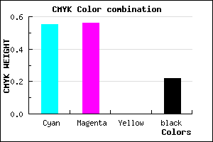 #5957C7 color CMYK mixer