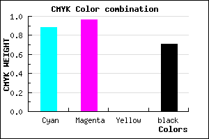 #090349 color CMYK mixer