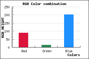 rgb background color #5A0FCB mixer