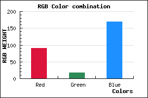 rgb background color #5A12AA mixer