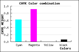#5A16EF color CMYK mixer