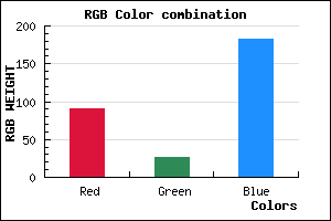 rgb background color #5A1BB7 mixer