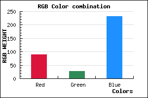 rgb background color #5A1BE8 mixer