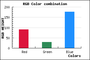 rgb background color #5A1DB1 mixer