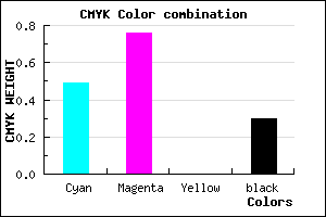 #5A2AB2 color CMYK mixer