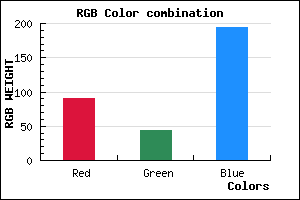 rgb background color #5A2CC2 mixer
