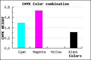 #5A2FB1 color CMYK mixer