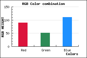 rgb background color #5A336F mixer