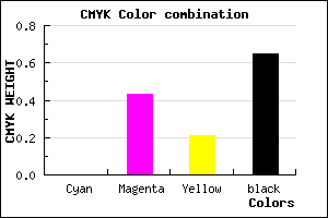 #5A3347 color CMYK mixer