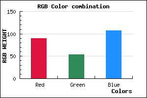 rgb background color #5A366B mixer