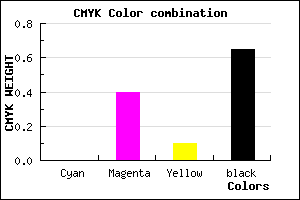 #5A3651 color CMYK mixer