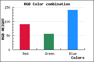 rgb background color #5A388C mixer