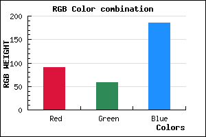 rgb background color #5A3BB9 mixer