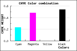 #5A3D75 color CMYK mixer