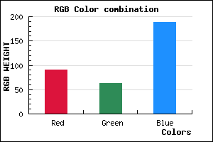 rgb background color #5A3FBD mixer