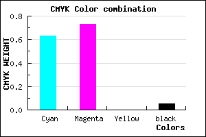 #5A41F1 color CMYK mixer