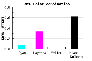 #5A4161 color CMYK mixer