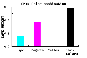 #5A436B color CMYK mixer