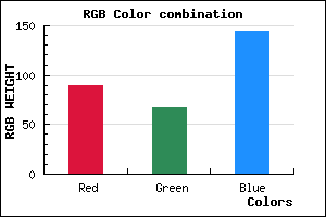 rgb background color #5A438F mixer