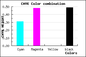 #5A4482 color CMYK mixer