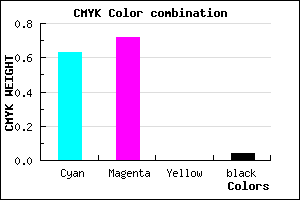 #5A44F5 color CMYK mixer
