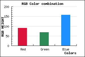 rgb background color #5A459D mixer