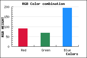 rgb background color #5A45C2 mixer