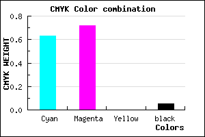 #5A45F3 color CMYK mixer