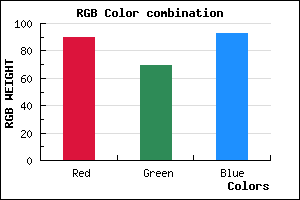 rgb background color #5A455D mixer
