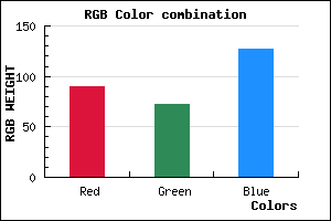 rgb background color #5A487F mixer