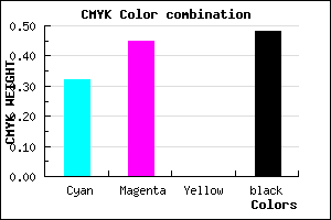 #5A4884 color CMYK mixer