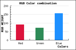 rgb background color #5A489C mixer