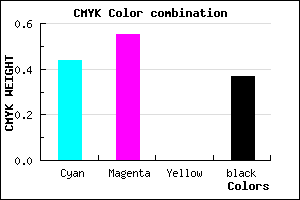 #5A48A0 color CMYK mixer