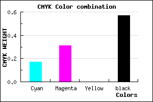 #5A4B6D color CMYK mixer