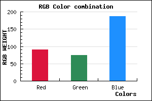 rgb background color #5A4BBB mixer