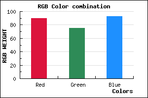 rgb background color #5A4B5D mixer