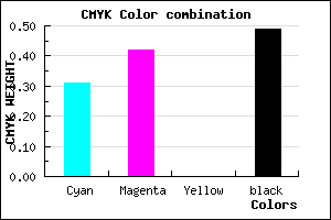 #5A4C82 color CMYK mixer