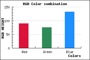 rgb background color #5A4C84 mixer