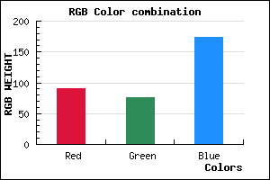 rgb background color #5A4CAD mixer