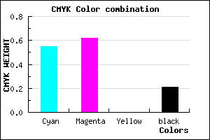 #5A4CCA color CMYK mixer